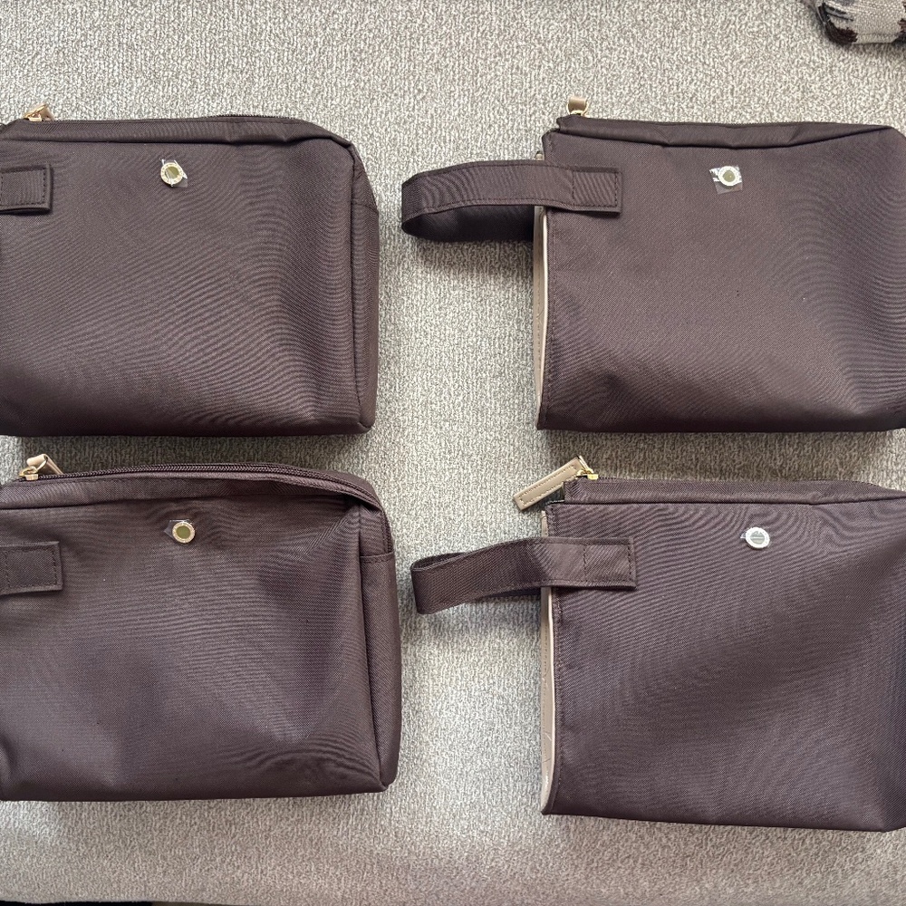 4x Bvlgari Emirates Collaboration Cosmetic pouches